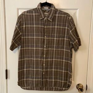Timberland Plaid Casual Button Down Shirt AS IS